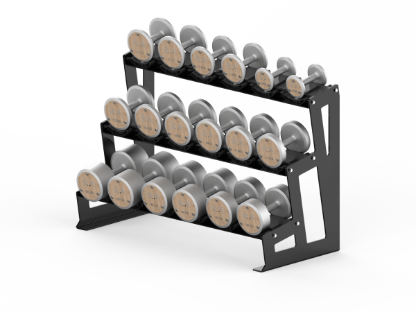 YHQJ-7002.5-yhfitness.com YHQJ-7002 Triple Dumbbell Racks