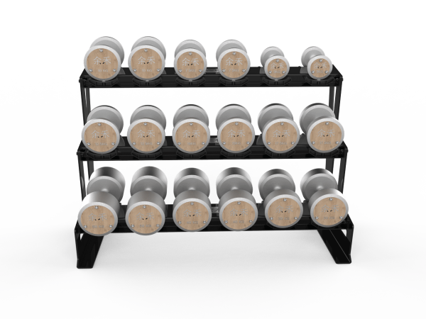 YHQJ-7002.6-yhfitness.com YHQJ-7002 Triple Dumbbell Racks