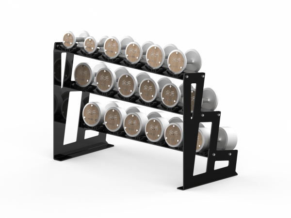 YHQJ-7002.7-yhfitness.com YHQJ-7002 Triple Dumbbell Racks