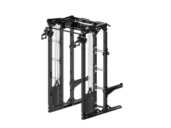 YHSD-7000+7P24.5-yhfitness.com YHSD-7000+7P24 Half Frame Squat Rack+Flyer