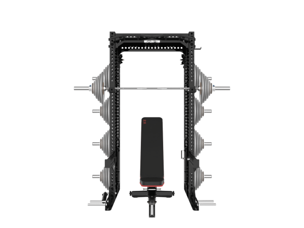 YHSD-7000+7P24Q.2-yhfitness.com YHSD-7000+7P24 Half Frame Squat Rack+Flyer
