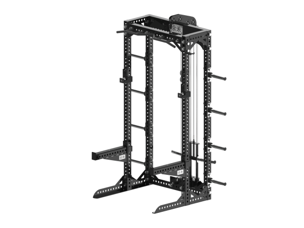 YHSD-7000+7P39 Half Frame Squat Rack+Bell Piece High/Low Pull Trainer