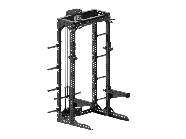 YHSD-7000+7P39 Half Frame Squat Rack+Bell Piece High/Low Pull Trainer