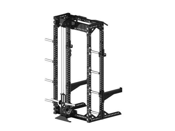 YHSD-7000+7P39 Half Frame Squat Rack+Bell Piece High/Low Pull Trainer