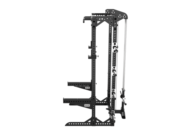 YHSD-7000+7P39 Half Frame Squat Rack+Bell Piece High/Low Pull Trainer