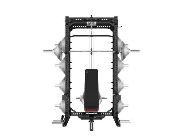 YHSD-7000+7P39 Half Frame Squat Rack+Bell Piece High/Low Pull Trainer