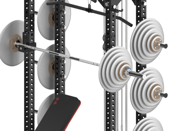 YHSD-7000+7P39 Half Frame Squat Rack+Bell Piece High/Low Pull Trainer