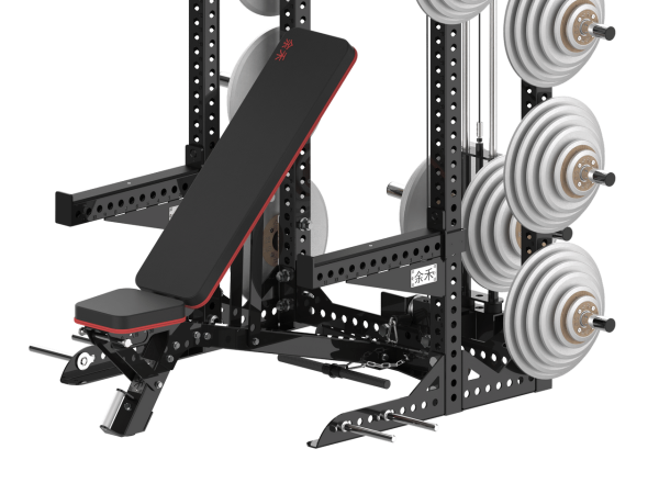 YHSD-7000+7P39 Half Frame Squat Rack+Bell Piece High/Low Pull Trainer