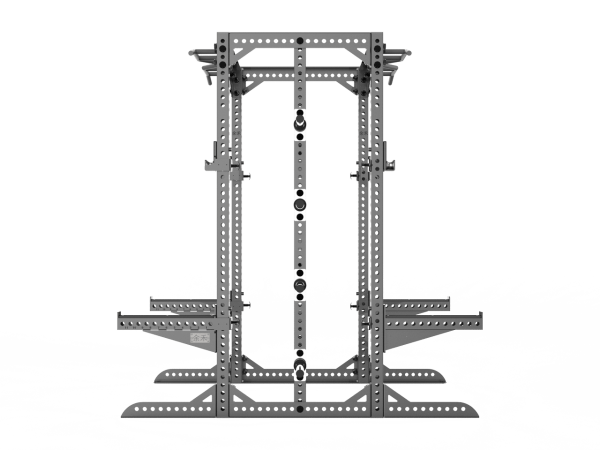 YHSD-7000S.4-yhfitness.com YHSD-7000S Double Half Frame Squat Rack