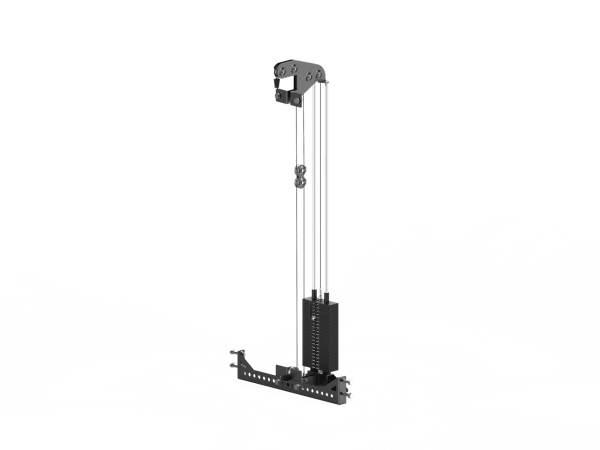YHSD-7P38.1-yhfitness.com YHSD-7P38 Selectorized High-Low Pulley Trainer