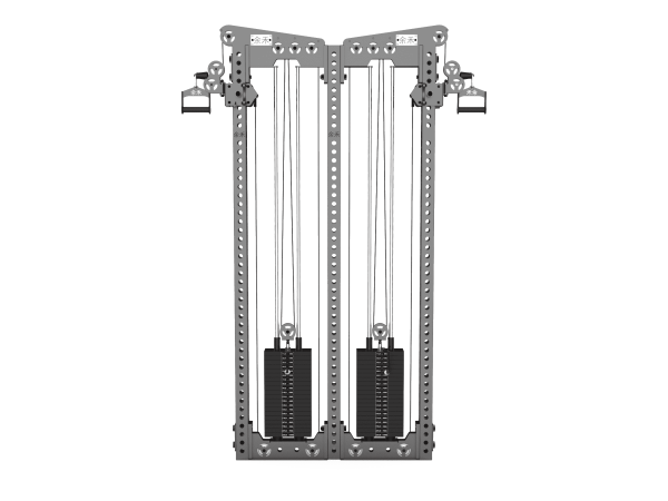 YHGL-7006.3-yhfitness.com YHGL-7006 Wall Fixed Double Counterweight Flyer
