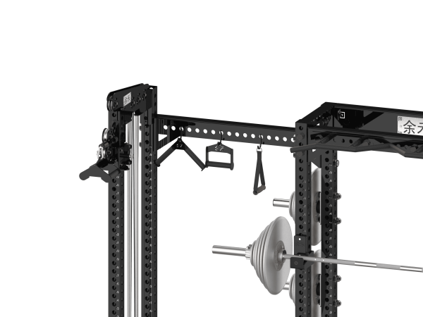 YHSD-7000+YHGL-7002S Half Frame Squat Rack+Multifunctional High/Low Pull Trainer