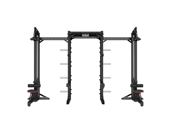 YHSD-7000+YHGL-7002S Half Frame Squat Rack+Multifunctional High/Low Pull Trainer