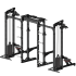YHSD-7000+YHGL-7002S Half Frame Squat Rack+Multifunctional High/Low Pull Trainer