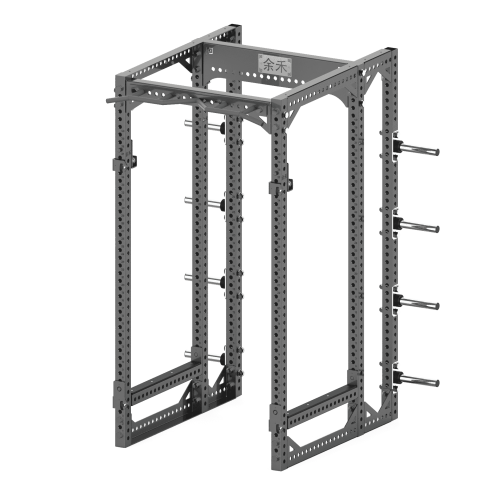 YHSD-7001+7P15.1-yhfitness.com YHSD-7001+7P15 Full Frame + Bell Piece Rack Deep Squat Rack