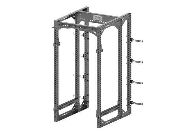 YHSD-7001+7P15.1-yhfitness.com YHSD-7001+7P15 Full Frame + Bell Piece Rack Deep Squat Rack