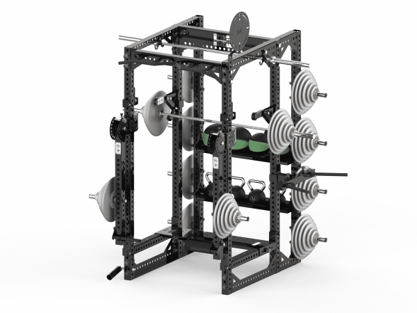 YHSD-7001+7P15Q.4-yhfitness.com YHSD-7001+7P15 Full Frame + Bell Piece Rack Deep Squat Rack