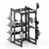 YHSD-7001+7P15Q.6-yhfitness.com YHSD-7001+7P15 Full Frame + Bell Piece Rack Deep Squat Rack